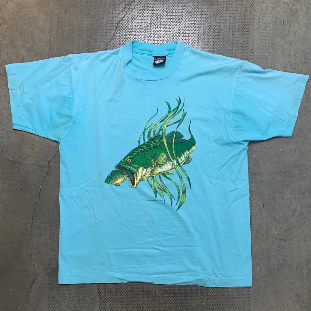 Vintage 1986 Fish Tee XL